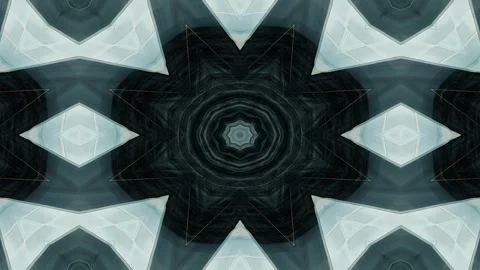 Abstract kaleidoscopic pattern with dark tones and intricate designs. 動画素材 292595581