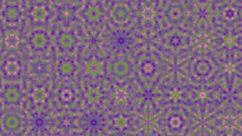 An abstract kaleidoscopic pattern with a floral-like design, showcasing pur.. Stock Footage 305365935