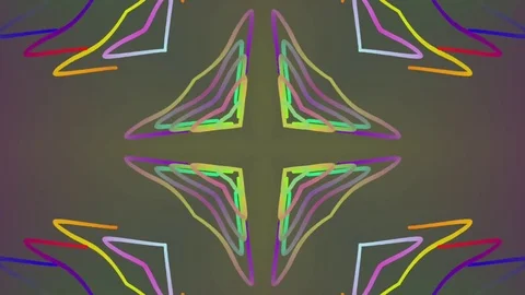 Abstract Kaleidoscopic Pattern Stock Footage 73547539