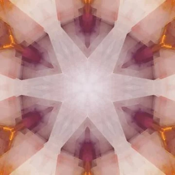 Abstract kaleidoscopic pattern Stock Illustration