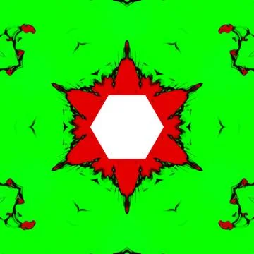 Abstract kaleidoscopic pattern Illustrazione stock