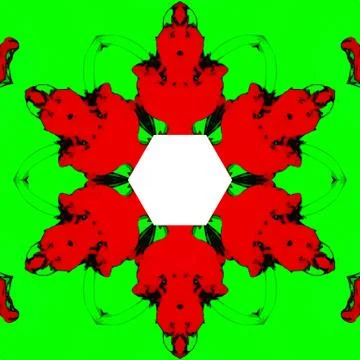 Abstract kaleidoscopic pattern Illustrazione stock