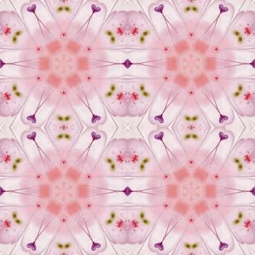 Abstract kaleidoscopic pattern Stock Illustration