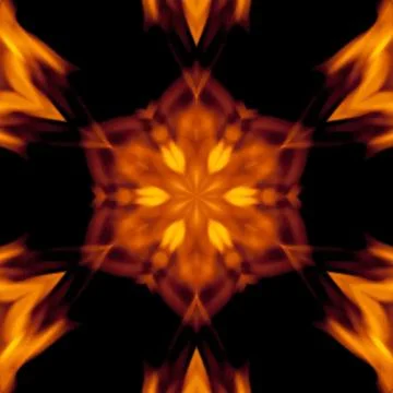 Abstract kaleidoscopic pattern Stock Illustration