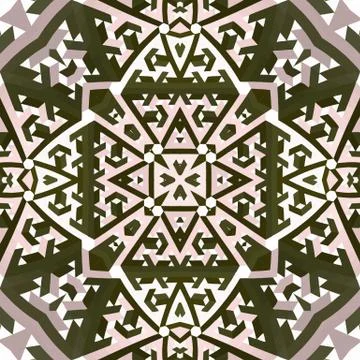 Abstract kaleidoscopic pattern Stock Illustration