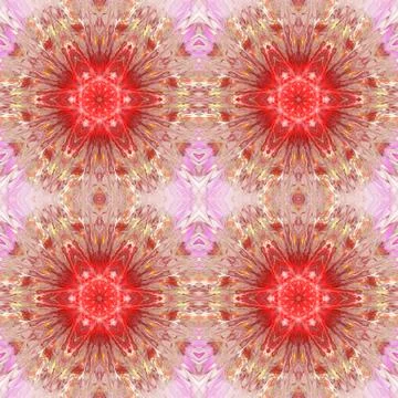 Abstract kaleidoscopic pattern Stock Illustration