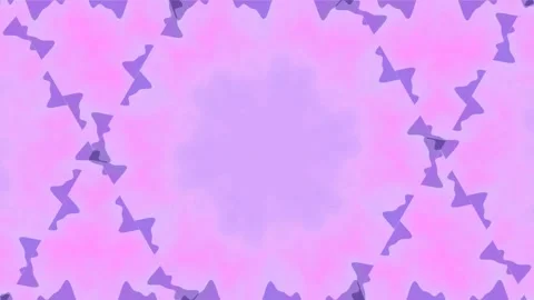 Abstract Kaleidoscopic Pattern of Purple and Pink Bows Stock Footage 331440517