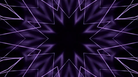 Abstract kaleidoscopic snowflake. Loop animation Stock Footage 76020580