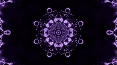 Abstract kaleidoscopic snowflake. Loop animation Stock Footage 76020604