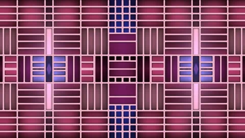 Abstract kaleidoscopic VJ motion background. 3d render loop animation. 4K, UHD Stock Footage 123374111