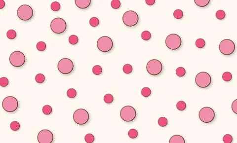 Abstract kawaii pattern Circle background. Soft gradient pastel. Stock Illustration