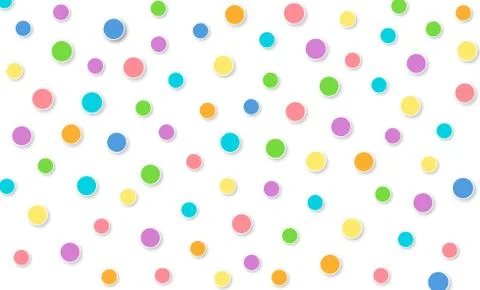 Abstract kawaii pattern polka dot circle background. Soft gradient pastel. Stock Illustration