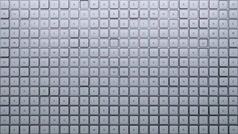 Abstract Keyboard Move, 3d Animation 4k Video stock 123164504
