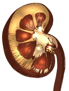 Abstract kidney bean Stock Illustration