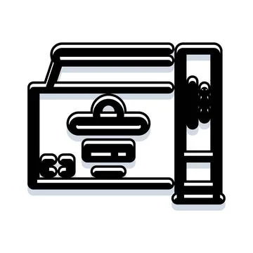Abstract kitchen appliance concept with flat design 库存插图