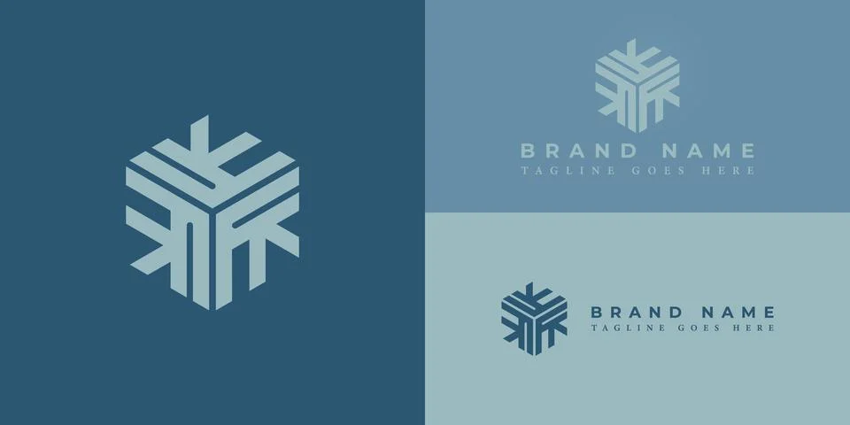 Abstract KK initial letters linked hexagon monogram logo in soft blue color Stock Illustration