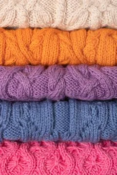 Abstract knitted background Stock Photos