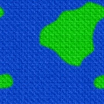 Abstract knitted blue seamless texture with green splash Stock Illustration