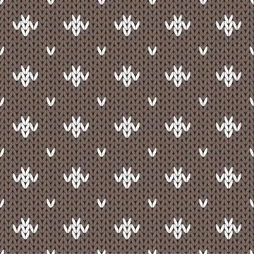 Abstract knitted seamless pattern background. Vector Stockillustratie