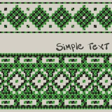 Abstract knitting patterns Stock Illustration