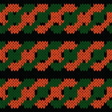 Abstract knitting seamless pattern Stock Illustration