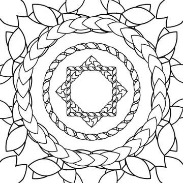 Abstract knitting tracery in old celtic style Stock Illustration