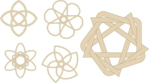 Abstract Knots Stock Illustration