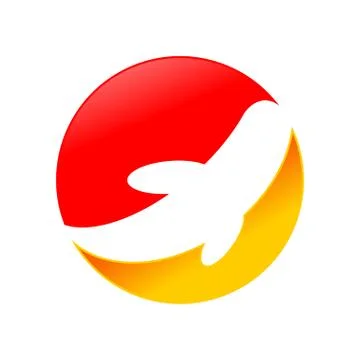Abstract Koi Fish Logo Design Stock Illustration