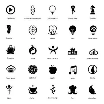 Abstract Labels Solid Vectors Pack Illustrazione stock