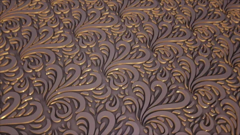Abstract Lace Ornament Background Loop Stock Footage 270768423