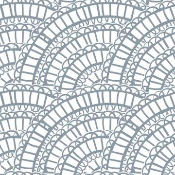 Abstract lace vector seamless pattern hand drawn Stockillustratie