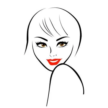 Abstract lady Stock Illustration