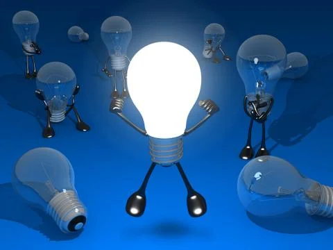 Abstract lamp (done in 3d) Ilustración de archivo