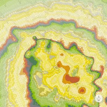 Abstract landscape background. Mosaic Stock Illustration