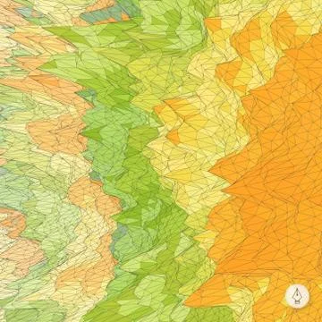 Abstract landscape background. Mosaic Stock Illustration