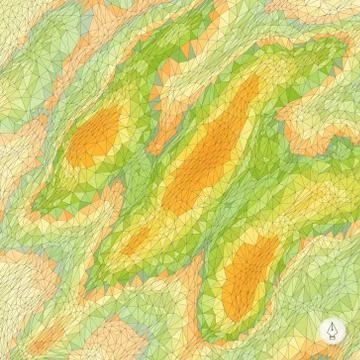 Abstract landscape background. Mosaic Illustrazione stock