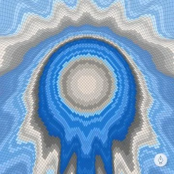 Abstract landscape background. Mosaic vector illustration. Can b Stock Illustration