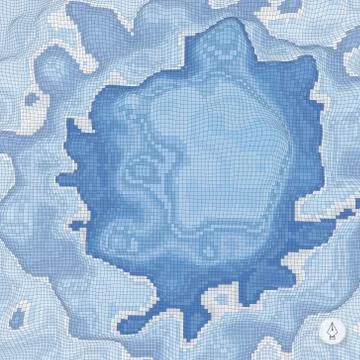 Abstract landscape background. Mosaic vector illustration Stock Illustration