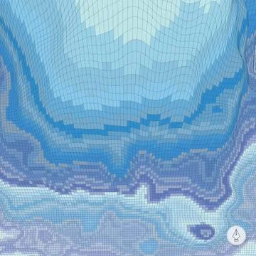 Abstract landscape background. Mosaic vector illustration Illustrazione stock