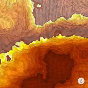 Abstract landscape background. Mosaic vector illustration イラスト素材