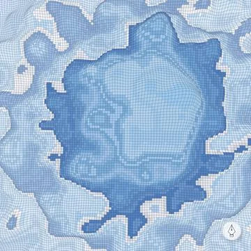 Abstract landscape background. Mosaic vector illustration. Abstract landsc... Stock Photos