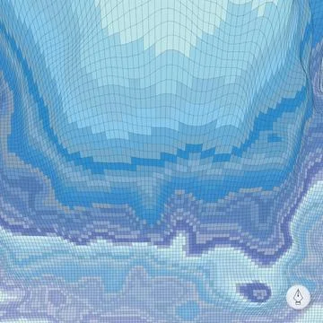 Abstract landscape background. Mosaic vector illustration. Abstract landsc... Stock Photos