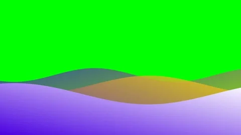 Abstract landscape featuring smooth rolling hills with colorful gradients Stock Footage 340901571
