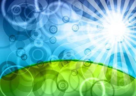 Abstract landscape Stock Illustration