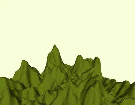 Abstract landscape. Mountain surface. 3d Vector illustration. Иллюстрация