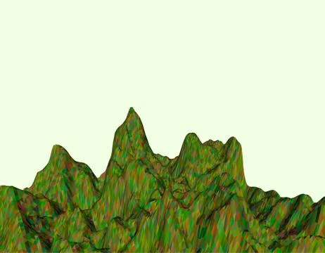 Abstract landscape. Mountain surface. Polygonal vector colorful illustration. Иллюстрация