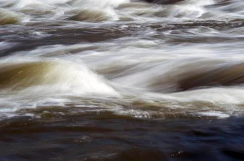Abstract landscape of the river rapids Stock Photos