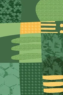 Abstract landscape vector background illustration. Countryside with colorful Stock Illustration