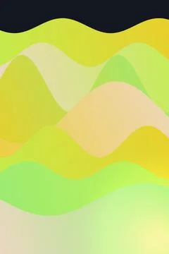 Abstract Landscape Waves Gradient Stock Illustration
