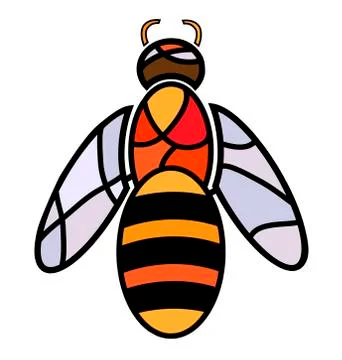 Abstract large bee Stock Illustration